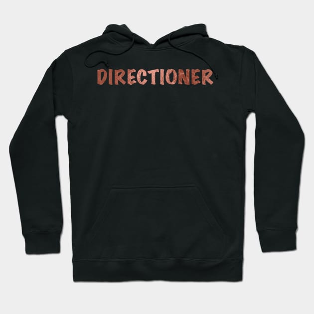 Rose gold "DIRECTIONER" Hoodie by emmamarlene